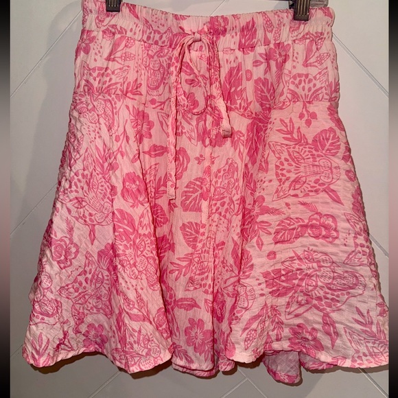 Pristine Sold Out Sincerely Ours Aria Pink Floral Skirt — Medium - Picture 3 of 11